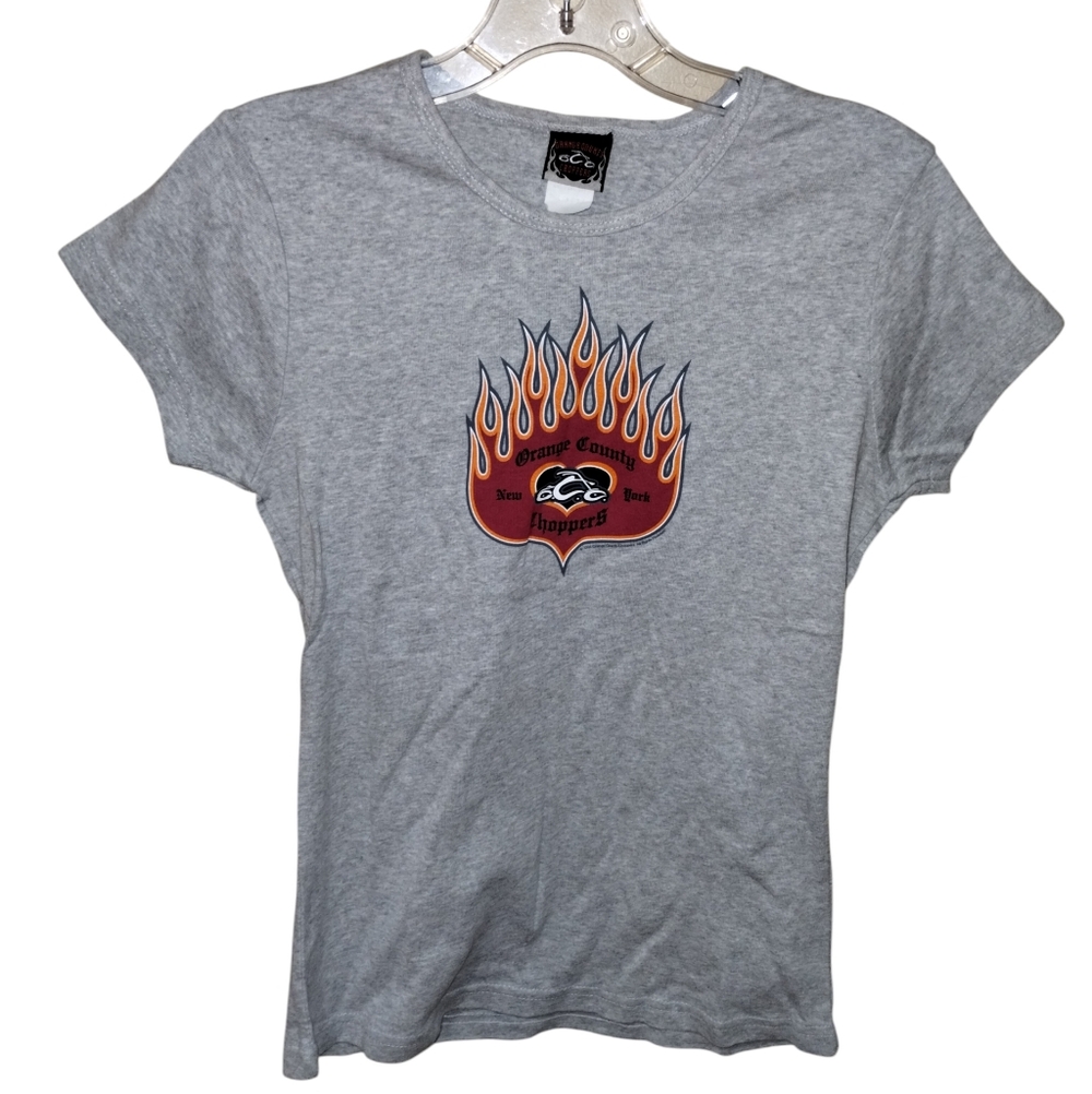 Vtg '04 Orange County Choppers T-shirt XL Grey Cotton OCC